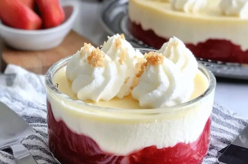 rhubarb cheesecake recipe cups