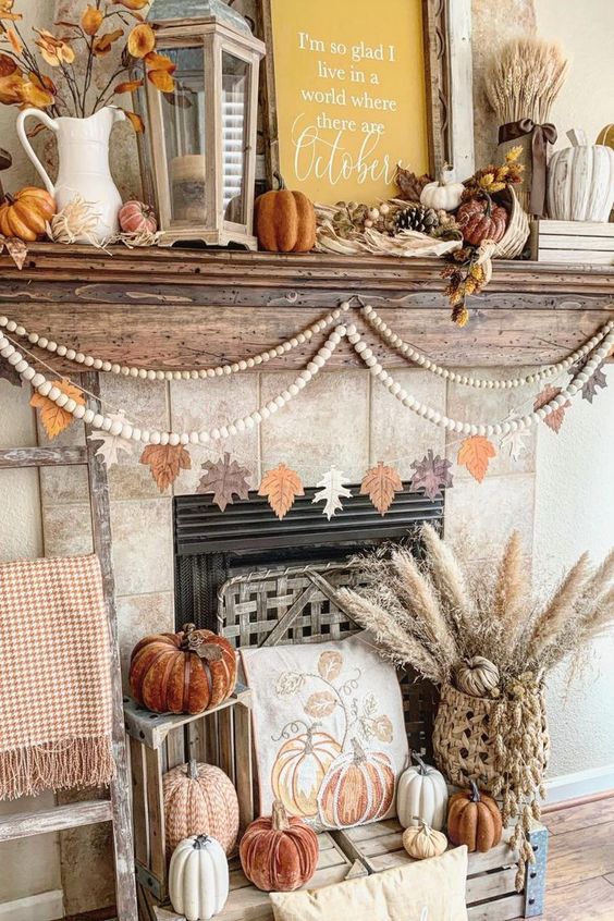 Cozy Fall Mantle Decor Ideas The Unlikely Hostess