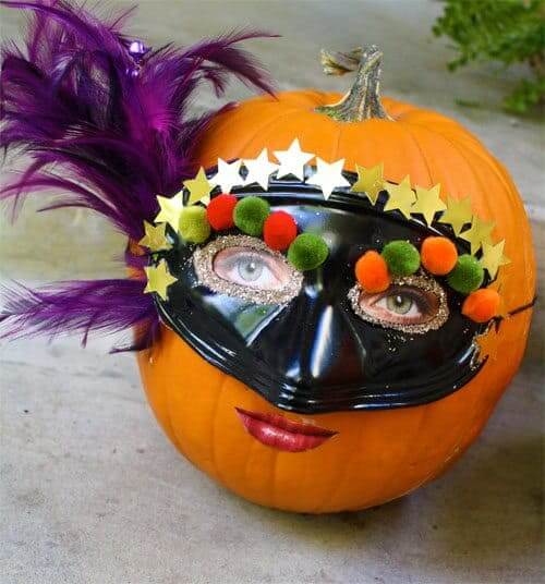 no carve pumpkin decorating idea