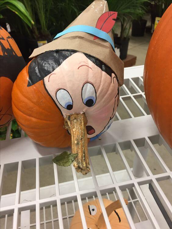 no carve pumpkin decorating idea