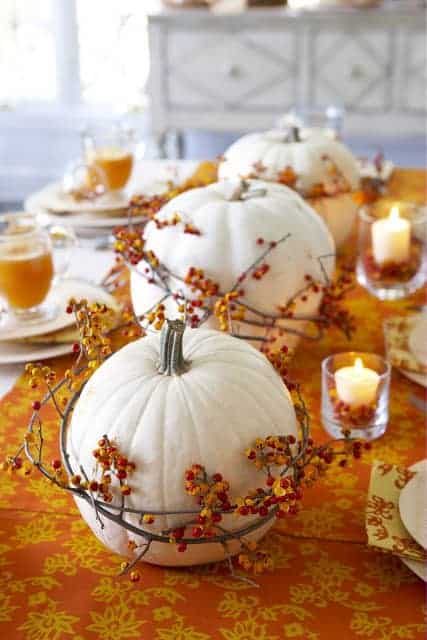 fall table decor idea