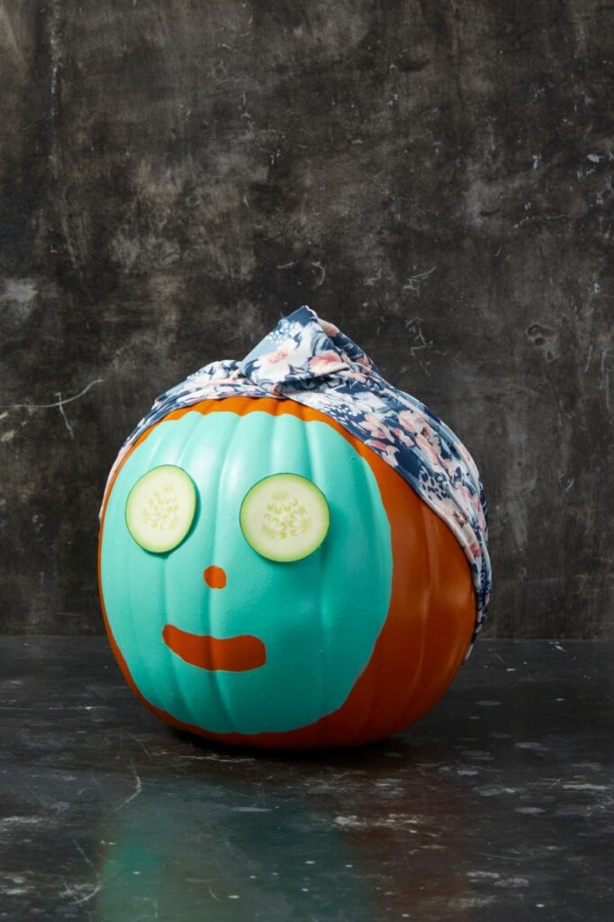 no carve pumpkin decorating idea