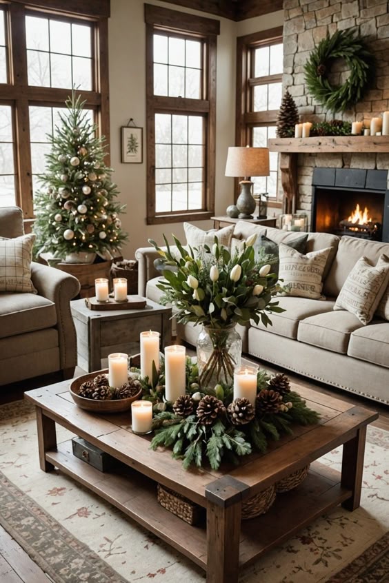 Christmas decorations for living room