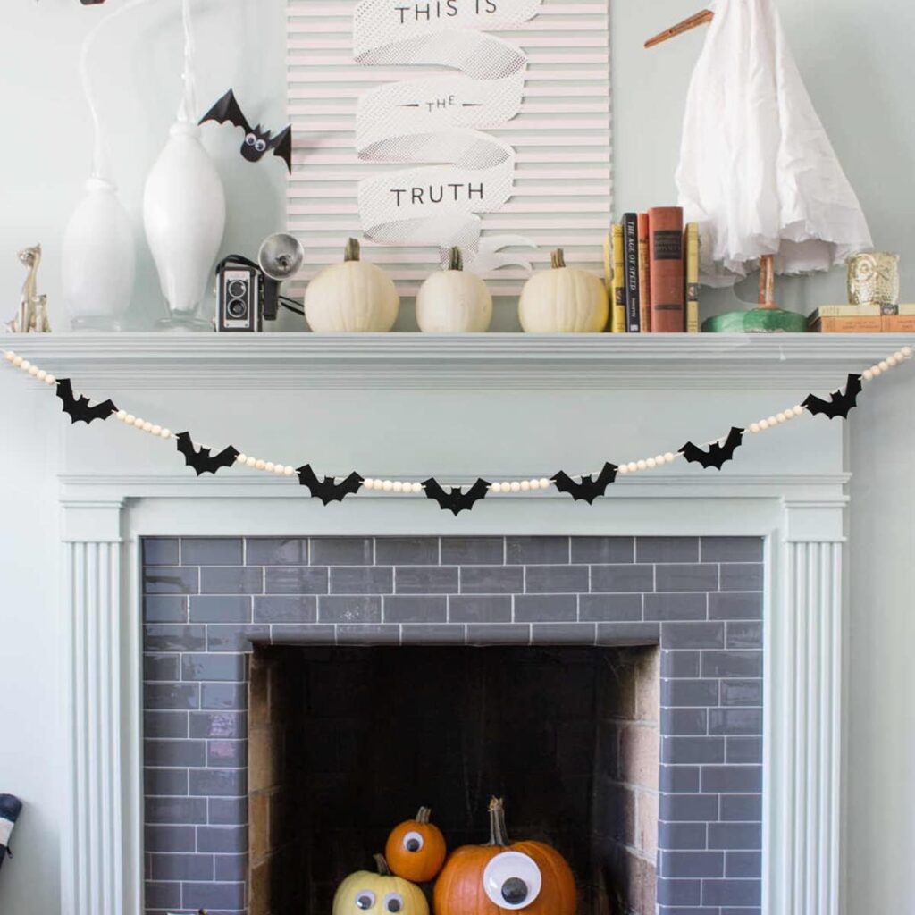 25 Boo-tiful Halloween Mantle Decor Ideas - The Unlikely Hostess