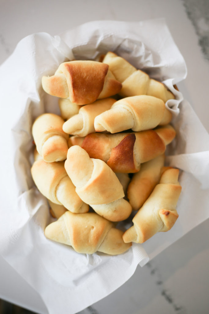 Thanksgiving butterhorn rolls