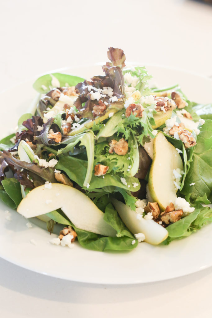 Thanksgiving side dish recipe pear salad