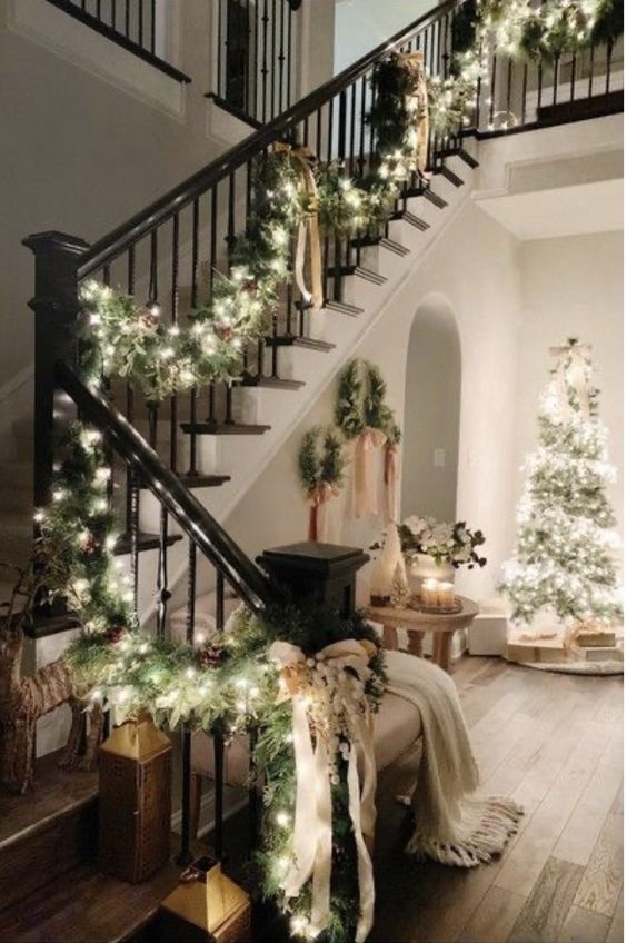 living room Christmas decor idea
