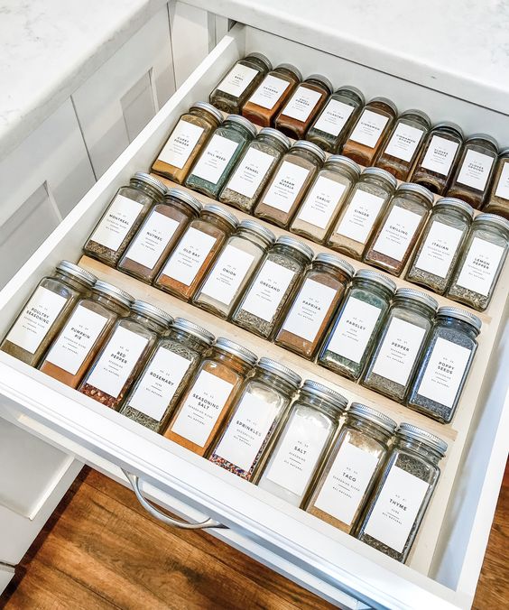 spice organization drawer