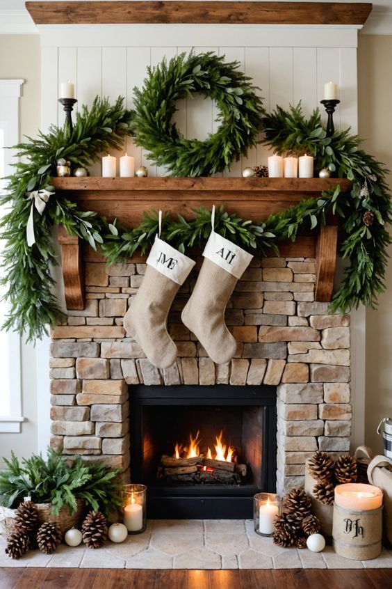 Christmas Mantel decor