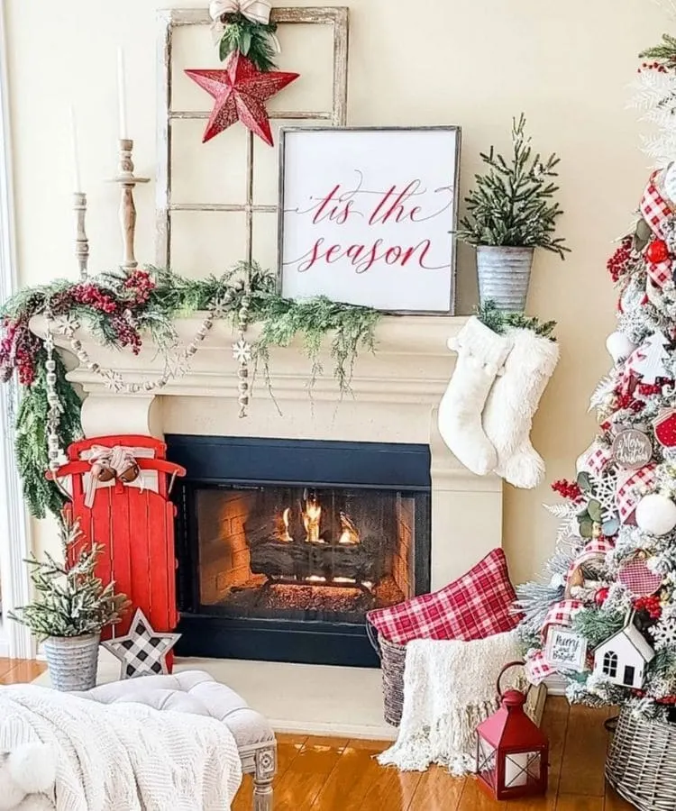 Christmas Mantle Decor