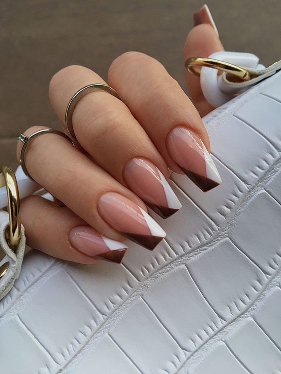 french tipped coffin nails