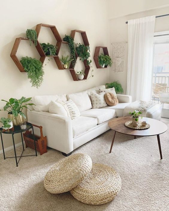 above the couch wall decor idea