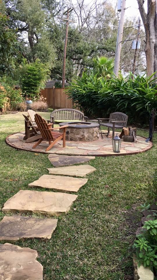 backyard fire pit idea