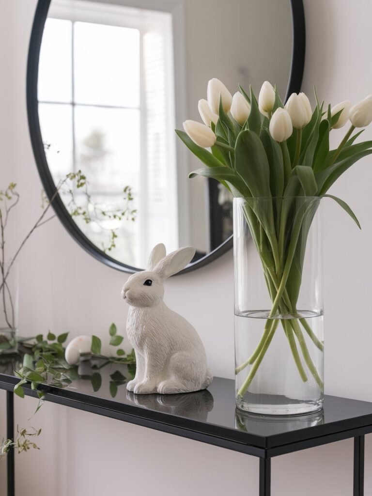 Easter entryway decor