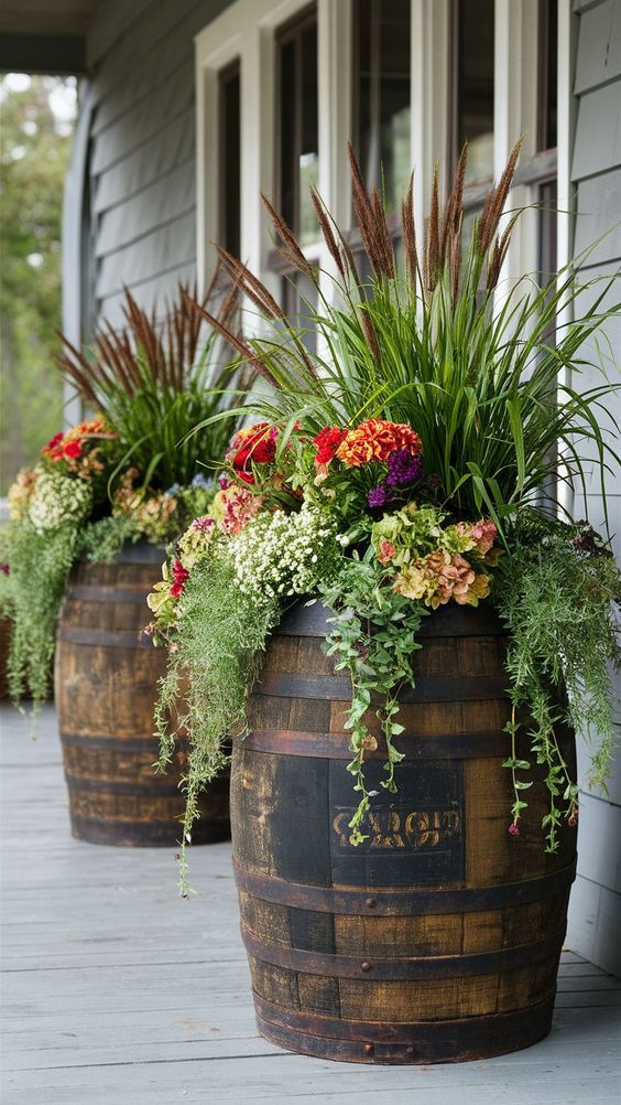 front porch flower pot ideas
