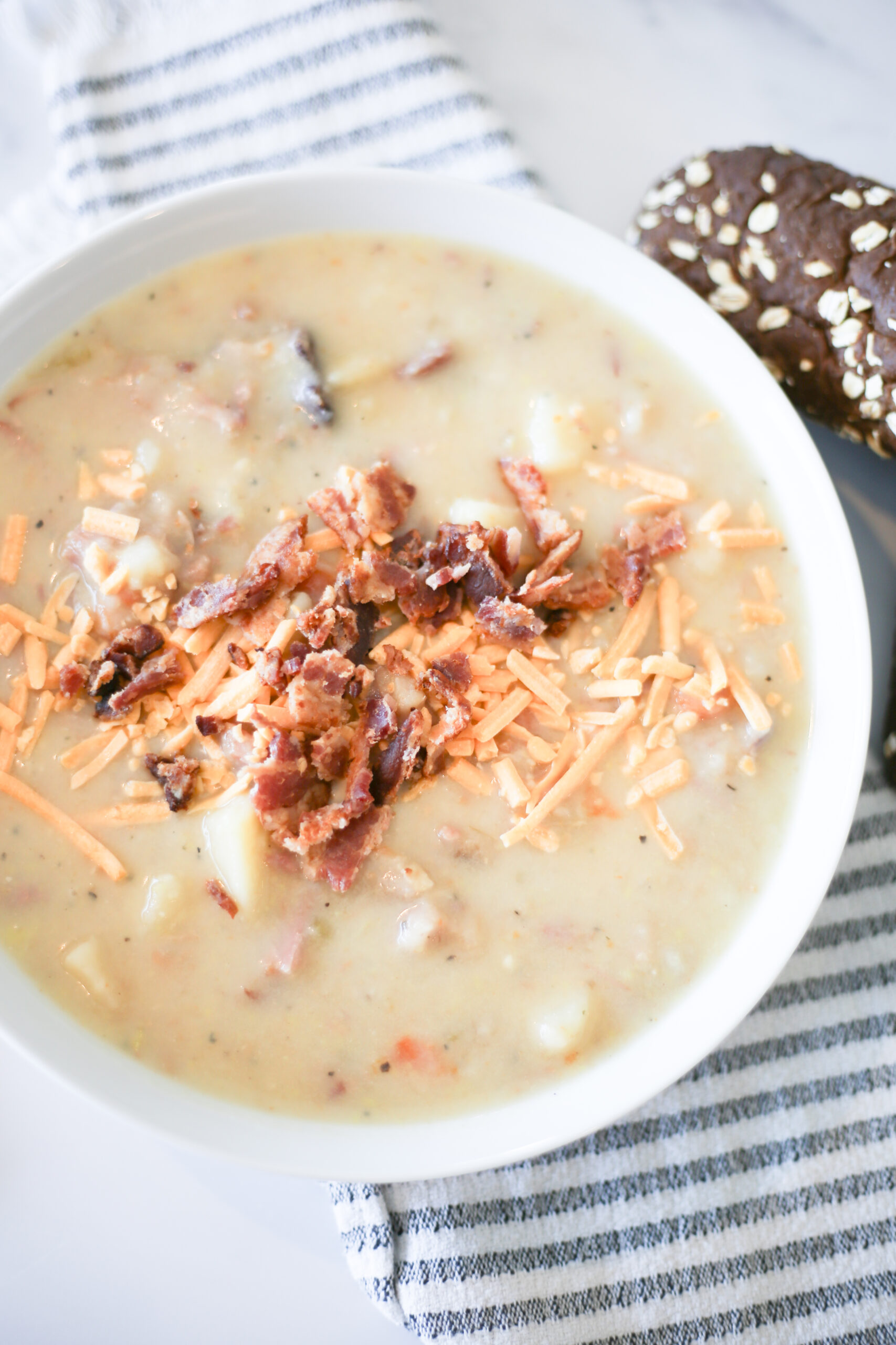 Classic Ham & Potato Soup Recipe That's Easy To Make - The Unlikely Hostess