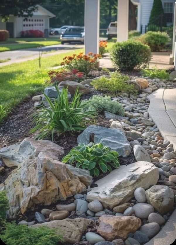 rock bed ideas