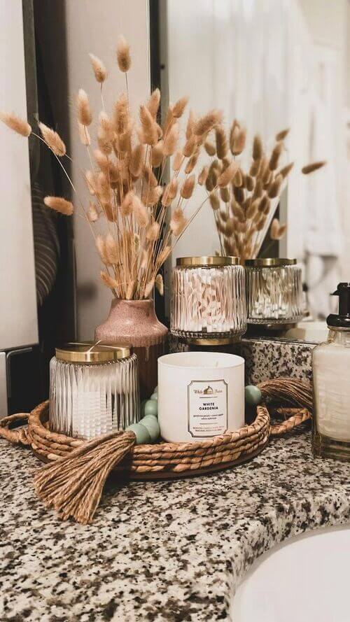 bathroom counter decor ideas