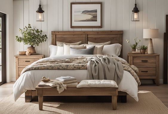 20 Cozy Farmhouse Bedrooms With Incredible Style - The Unlikely Hostess