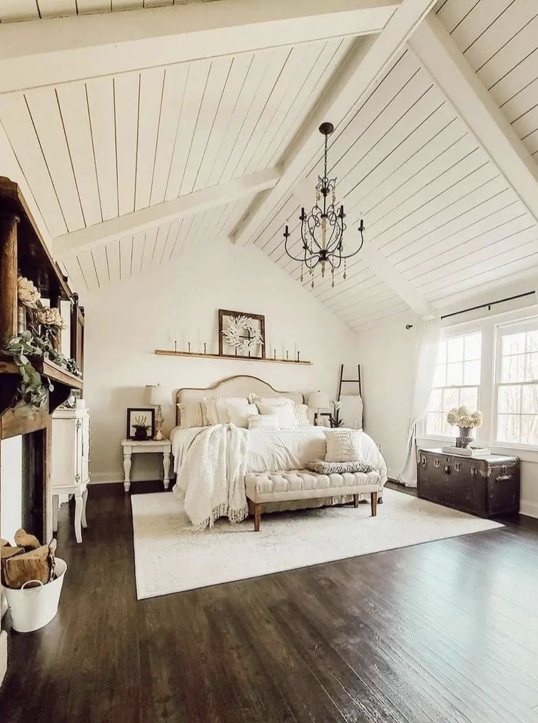 farmhouse bedroom decor idea