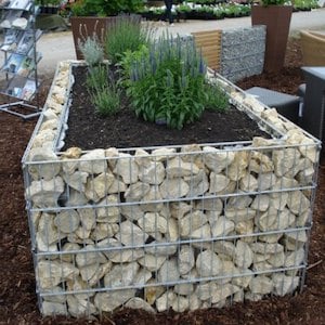 rock raised garden bed idea