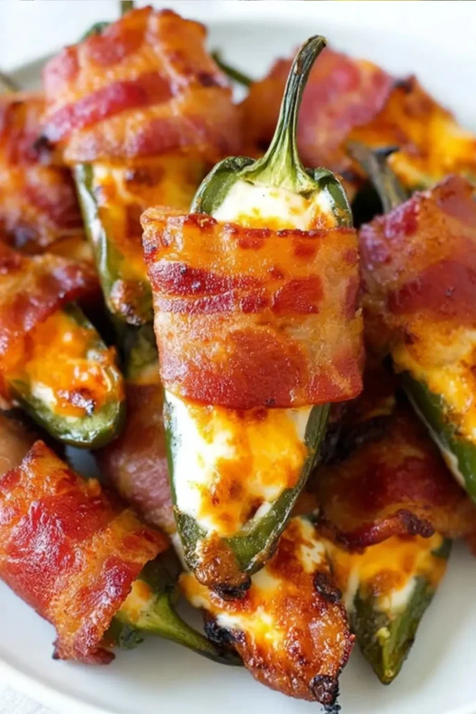 bacon wrapped jalapeño party appetizer snack