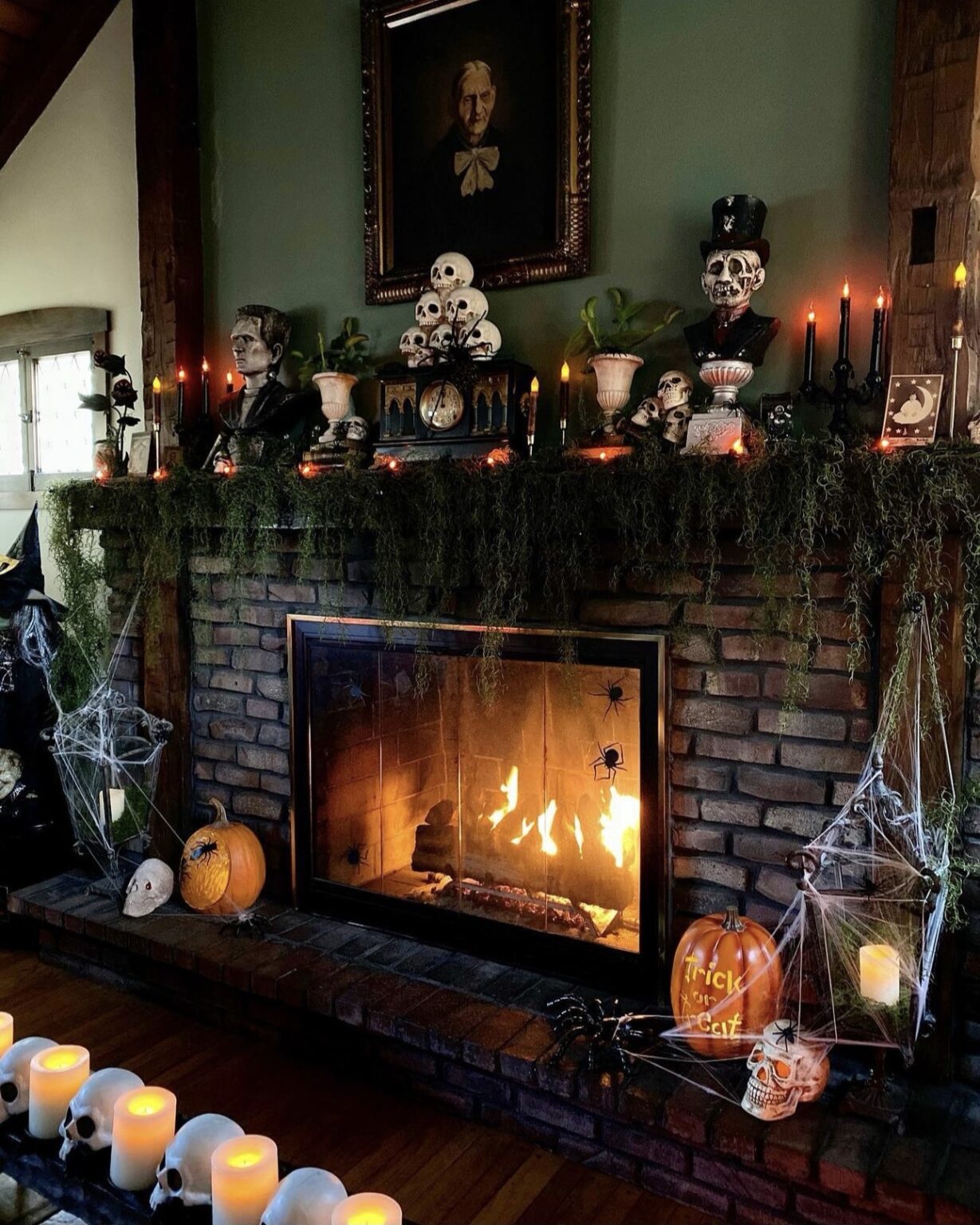 31 Boo-tiful Halloween Mantle Decor Ideas - The Unlikely Hostess