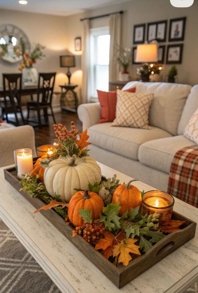 fall table decor idea