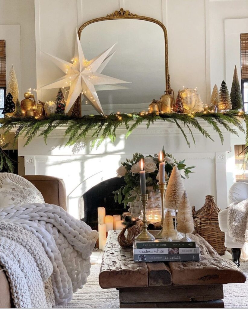 Christmas mantle decorating ideas