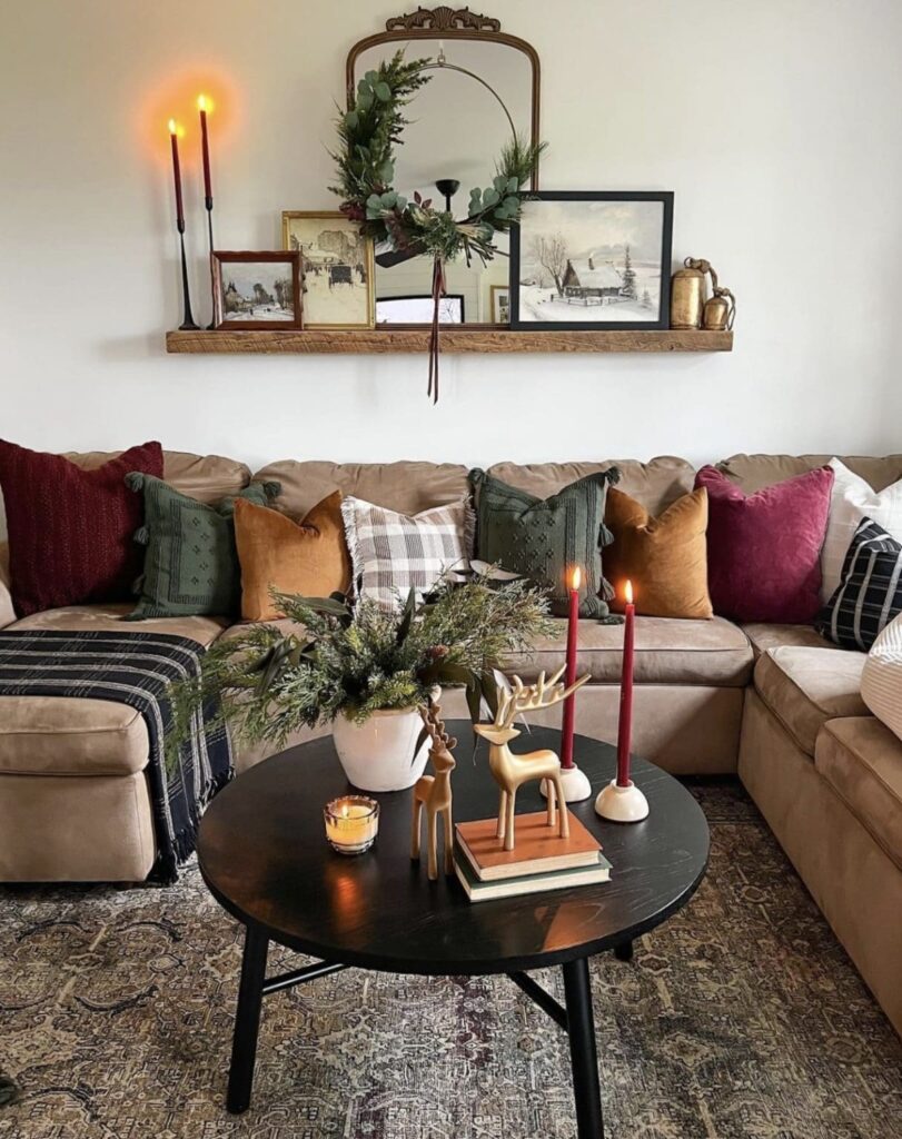 Christmas living room decor