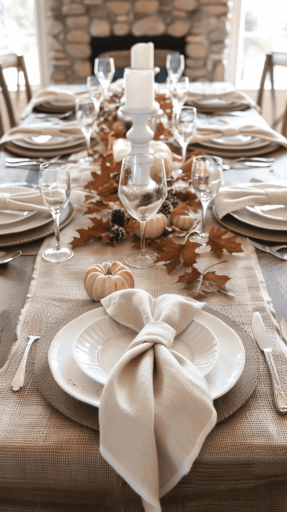 fall tablescape decor idea