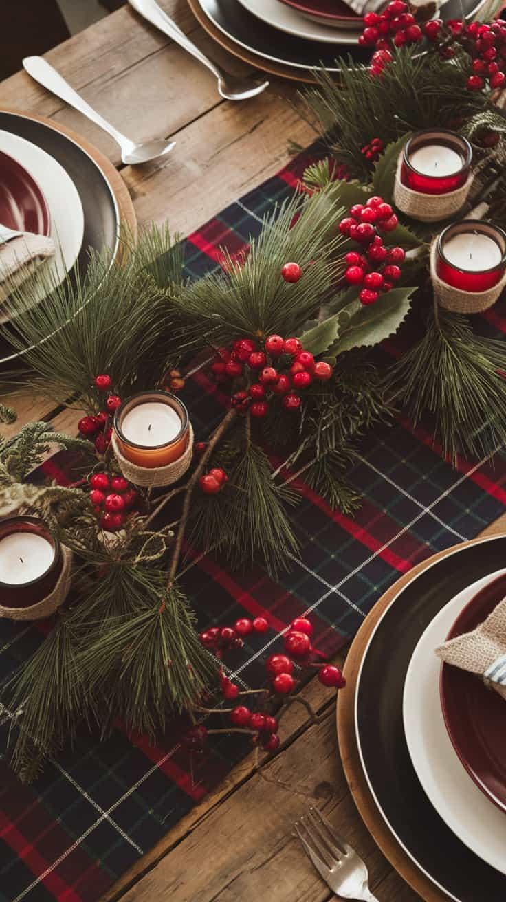 Christmas table setting