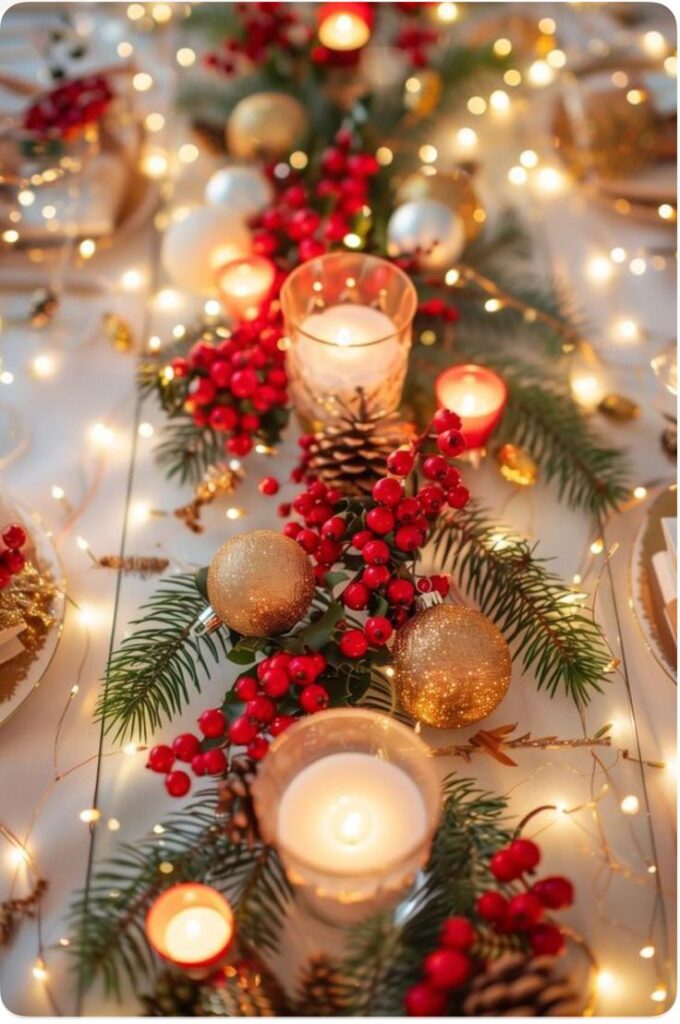 Christmas tablescape