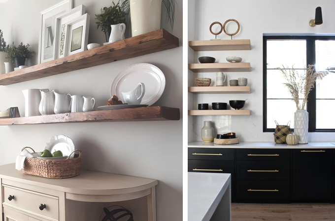 18 Gorgeous Kitchen Shelf Decor Ideas In A Variety Of Styles - The ...