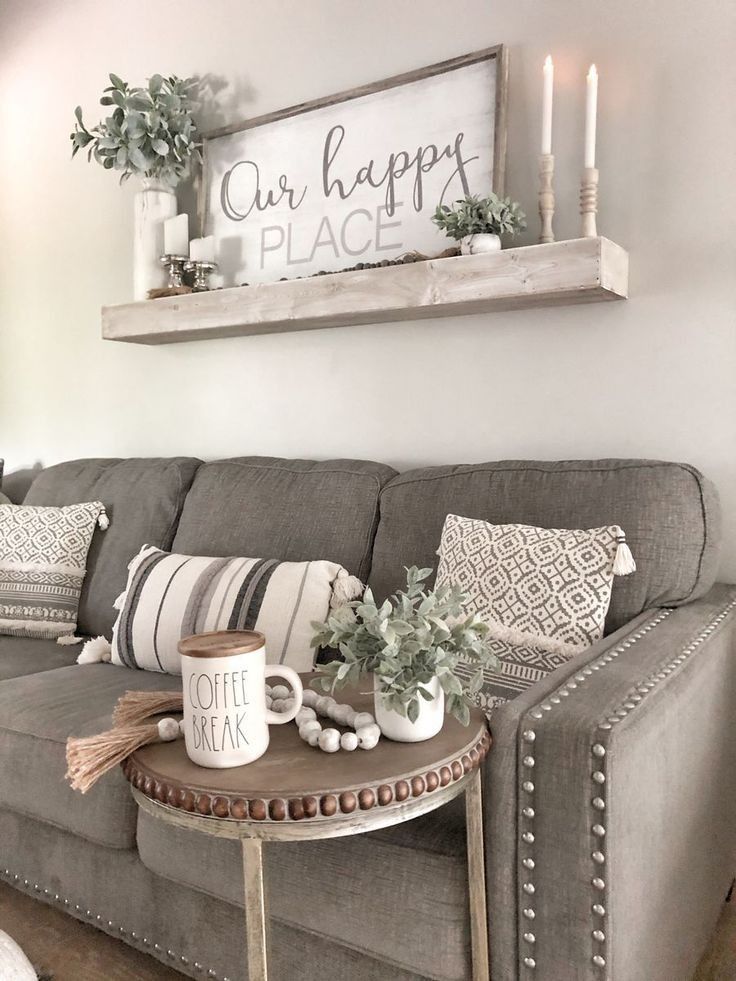 farmhouse living room wall decor ideas