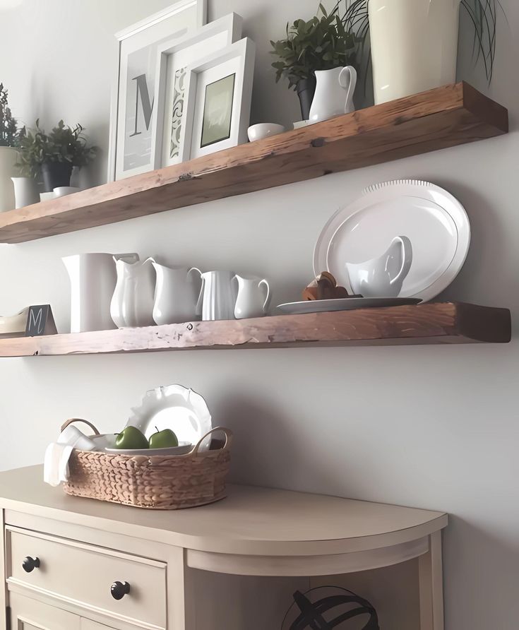 kitchen shelf decor idea