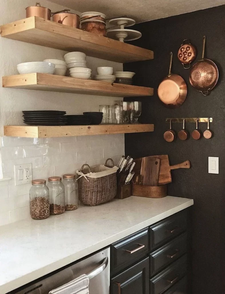 kitchen shelf decor ideas