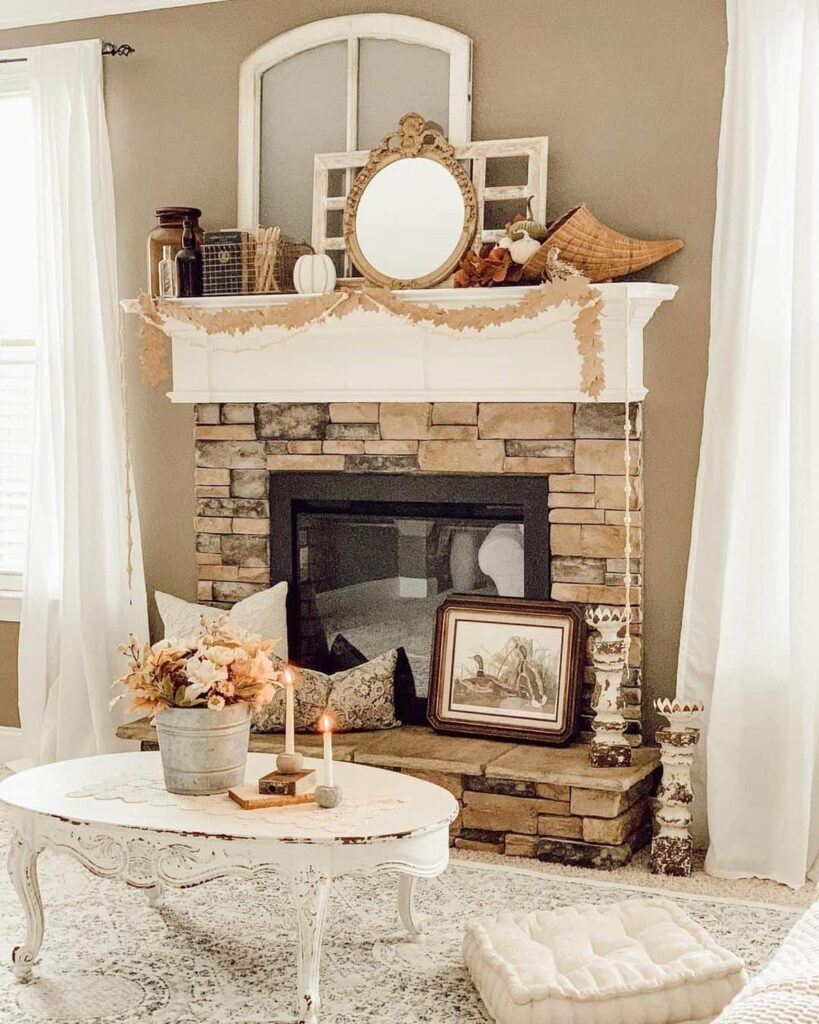 fireplace styling idea