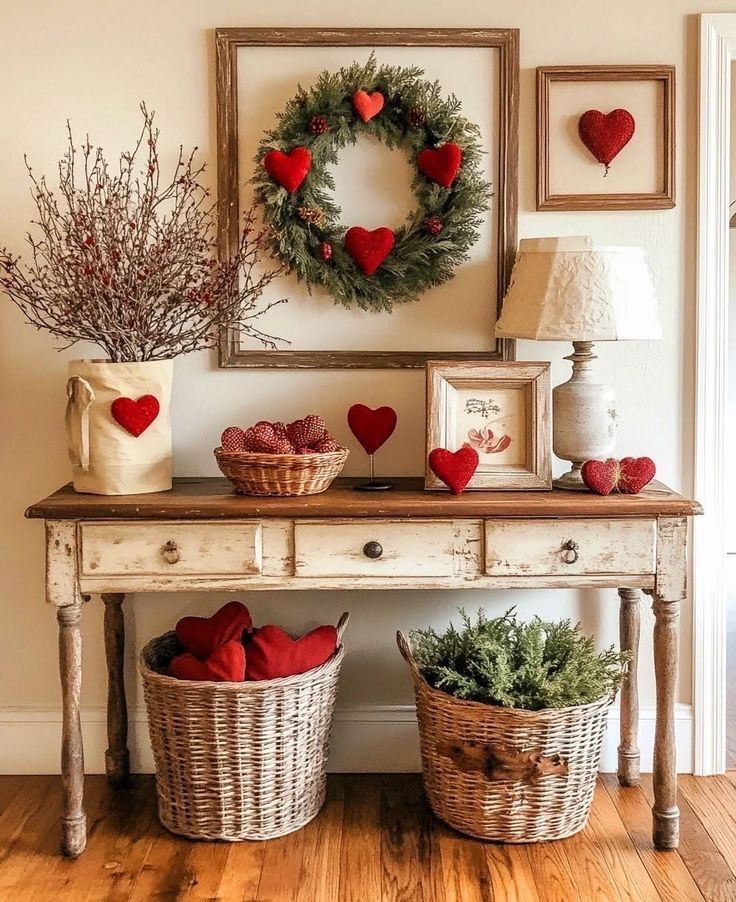 Valentines Entryway Decor