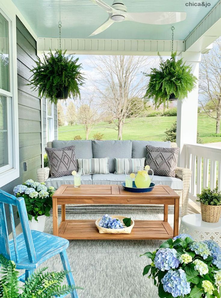 spring front porch