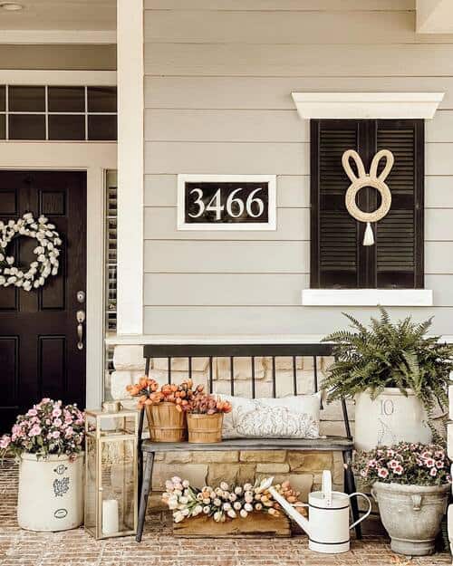 spring porch decor