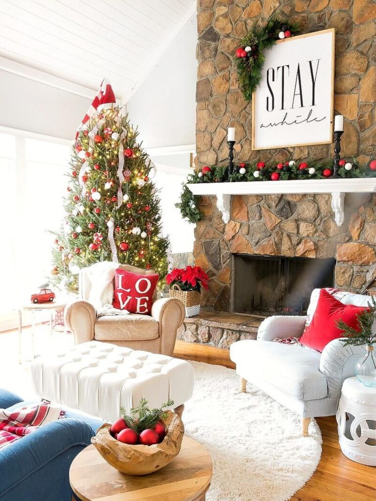 Christmas decor ideas living room