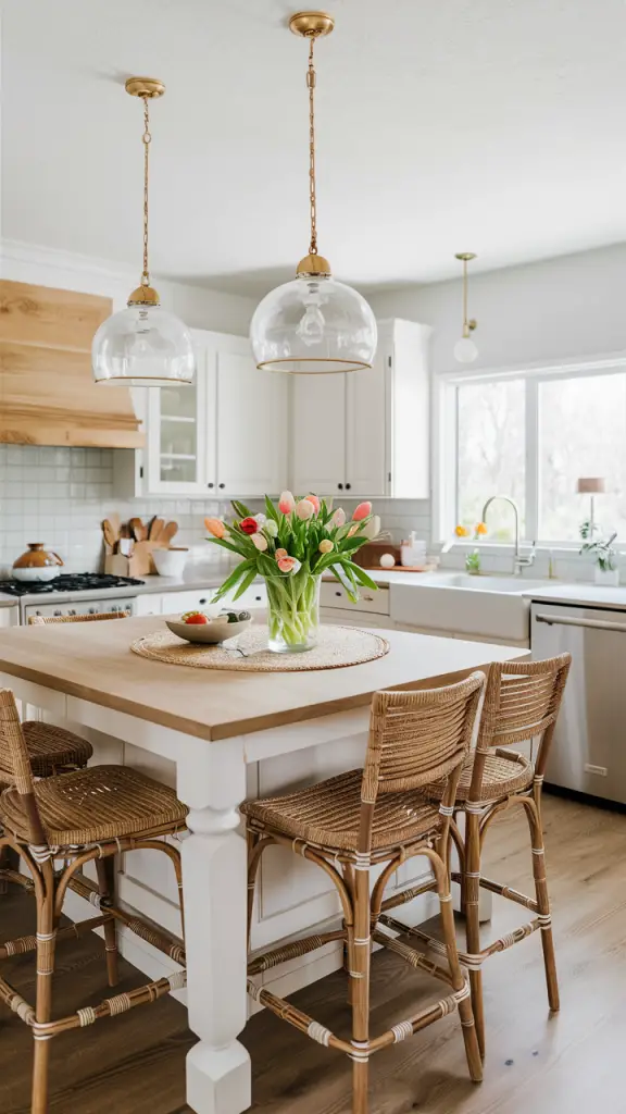 kitchen island counter top decor idea