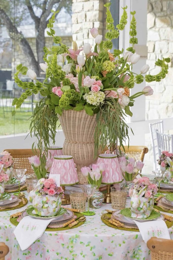 Easter centerpiece table decor