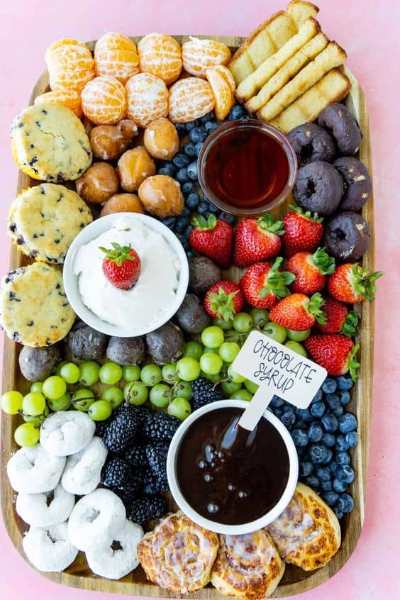 breakfast charcuterie board idea