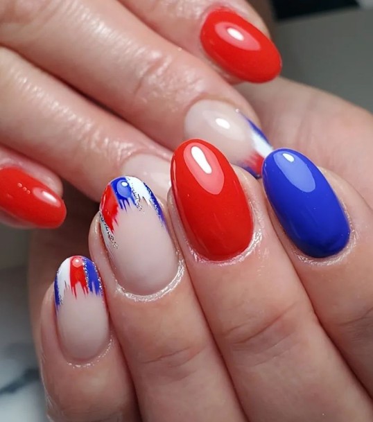 4th of July nails