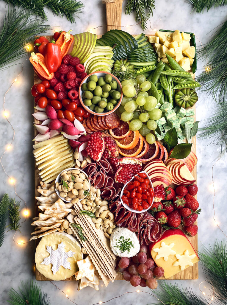 Christmas party charcuterie board