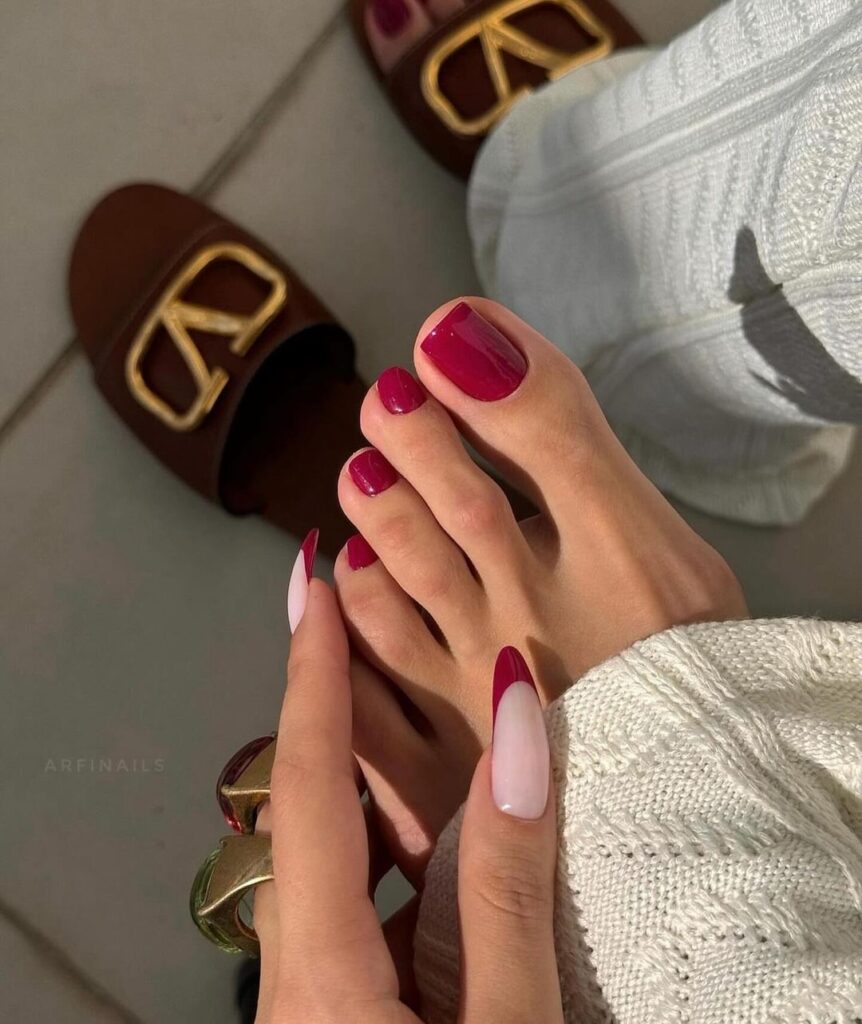 summer toe nail design idea