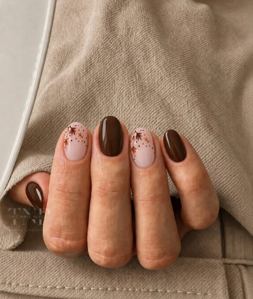 brown nails