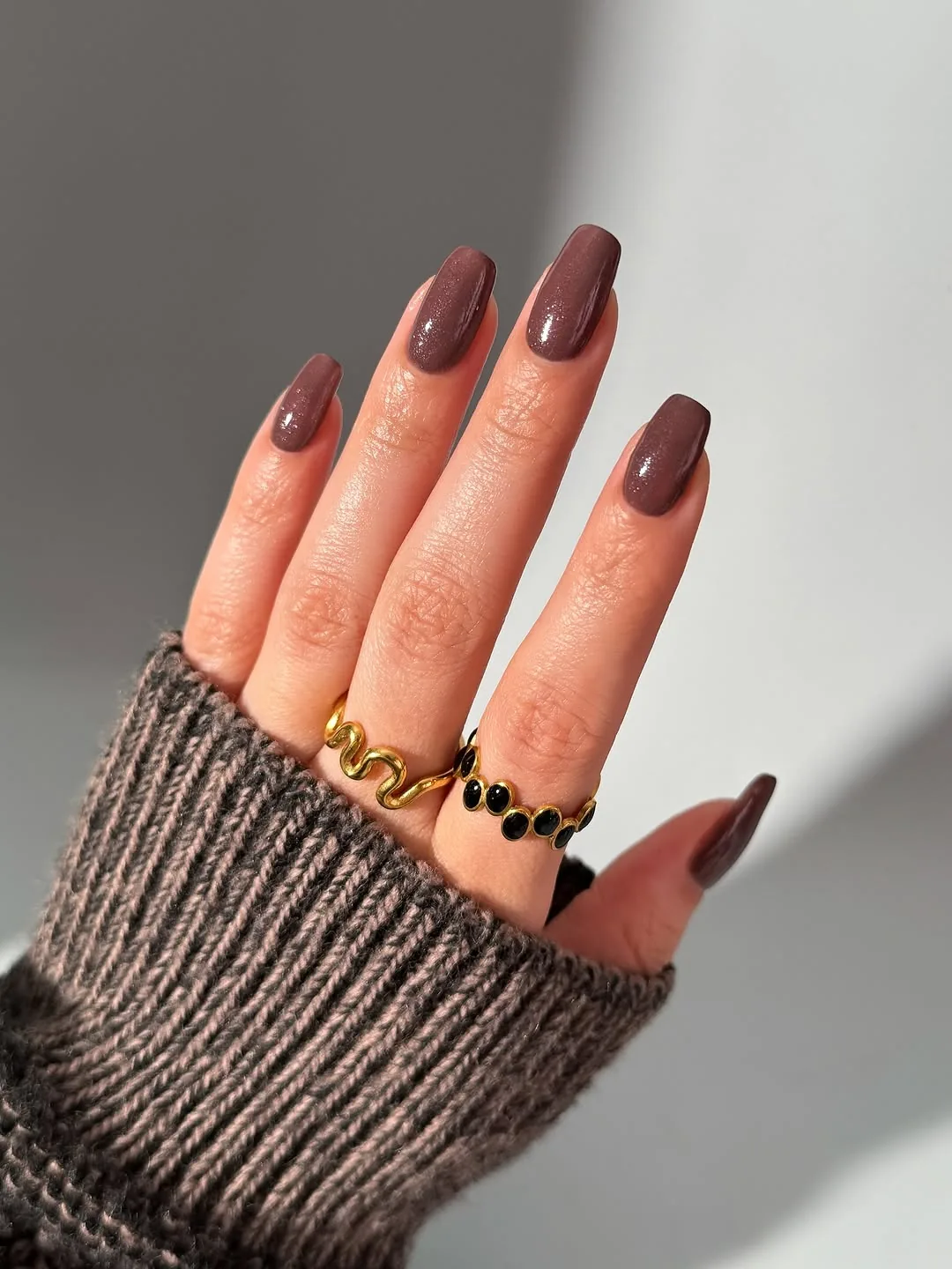 brown nail design ideas
